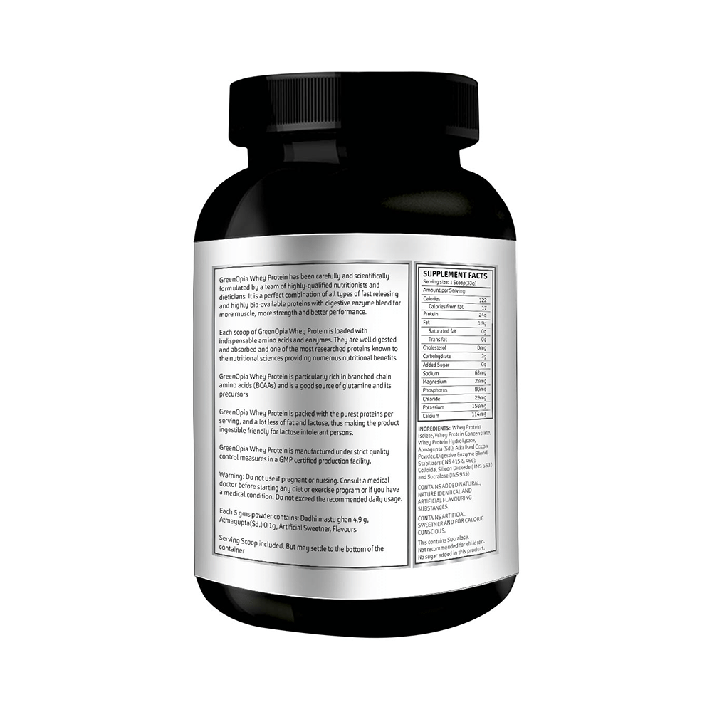 GreenOpia Naturals 100% Whey Protein Chocolate - Image 2