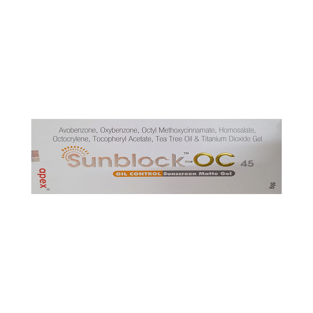 Sunblock-OC 45 Oil Control Sunscreen | SPF 45 PA+++ Matte Gel - Image 1