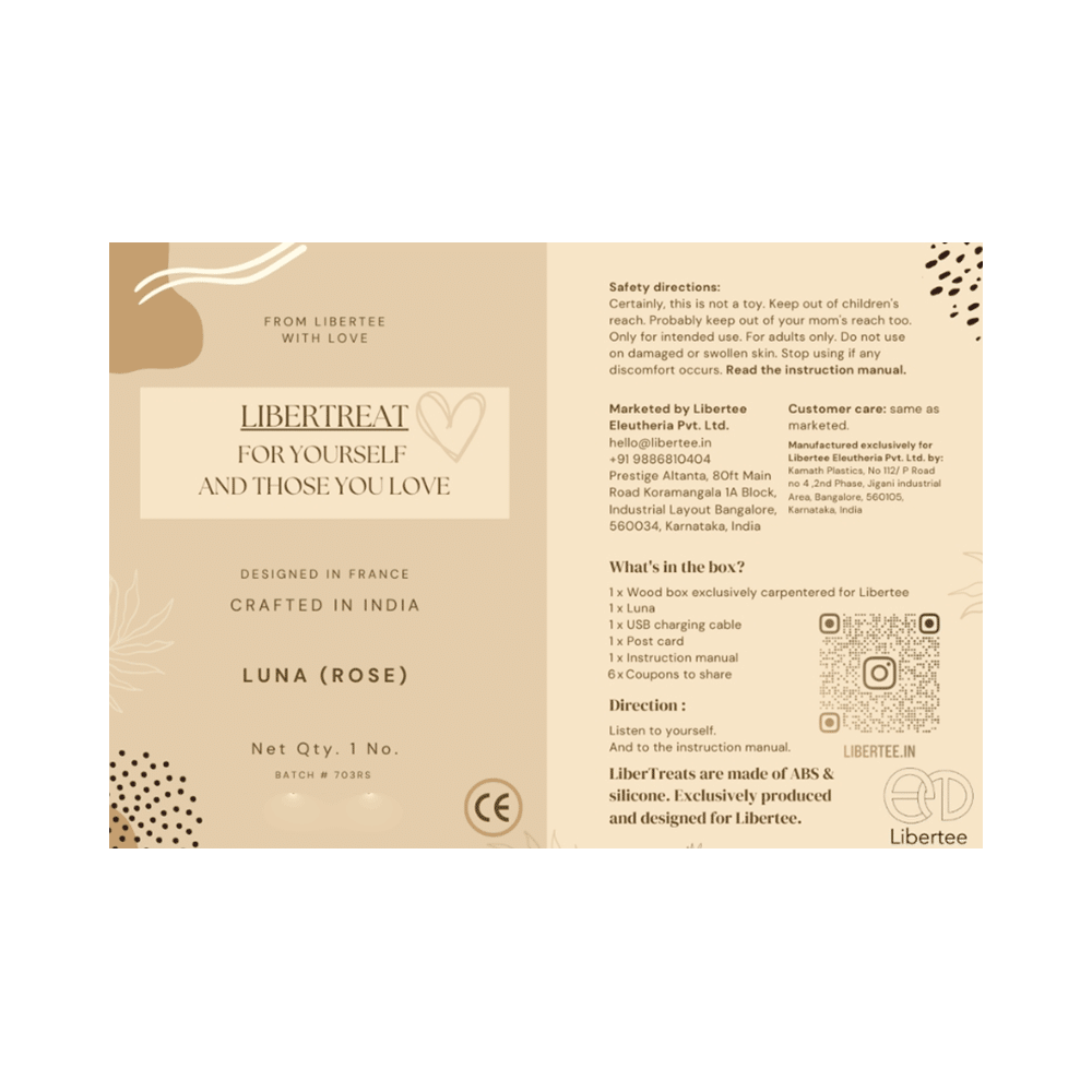Libertee  Luna Curved Personal  Massager Rose - Image 10