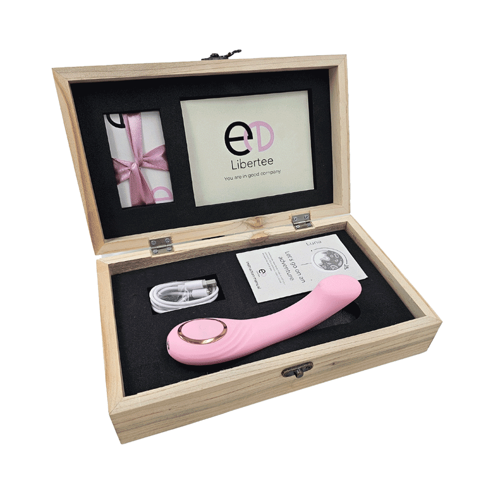 Libertee  Luna Curved Personal  Massager Rose - Image 3