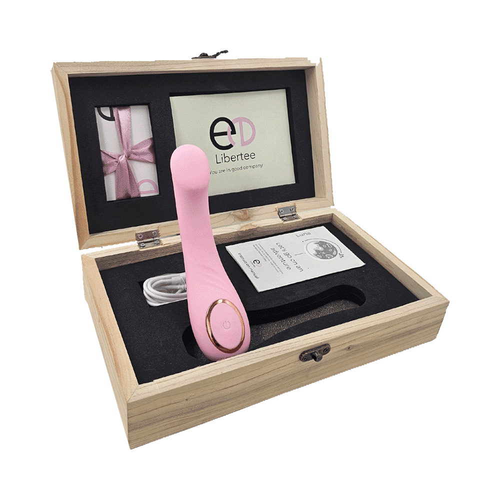 Libertee  Luna Curved Personal  Massager Rose - Image 1