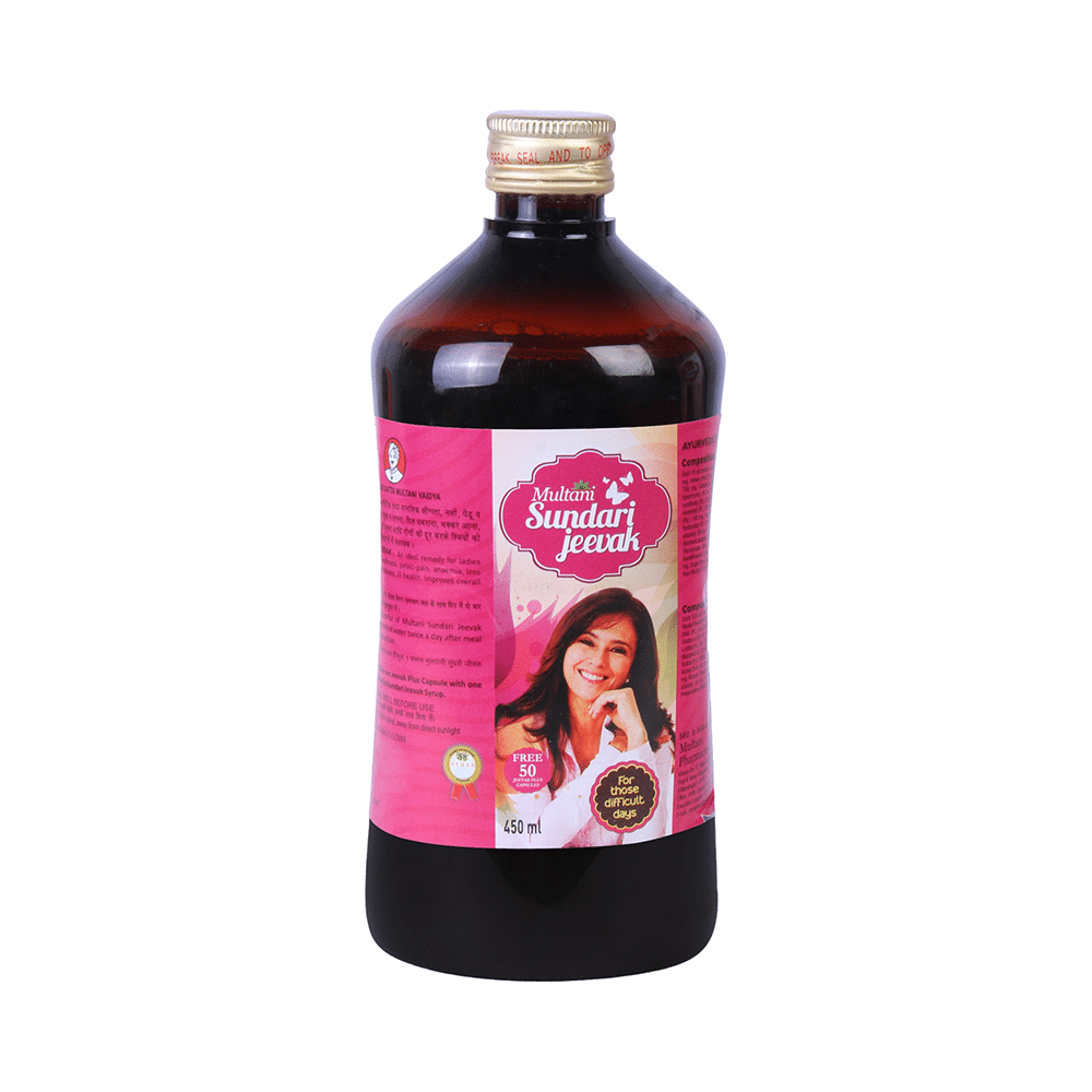 Multani Sundari Jeevak Syrup with 50 Jeevak Plus Capsule - Image 2