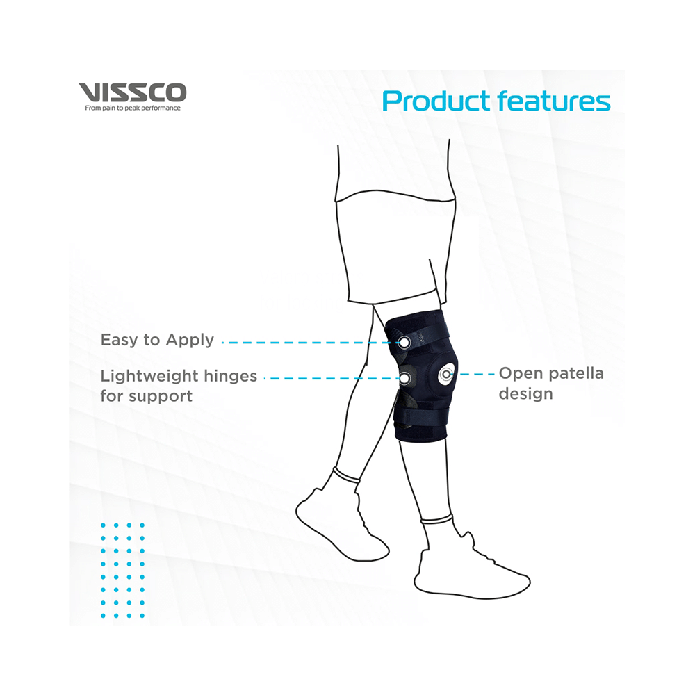Vissco Core 0733 Functional Knee Support Small Black - Image 3