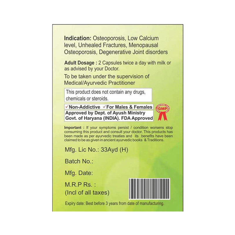 Holy Vedaa Aayurveda Osteo Active Capsule - Image 3