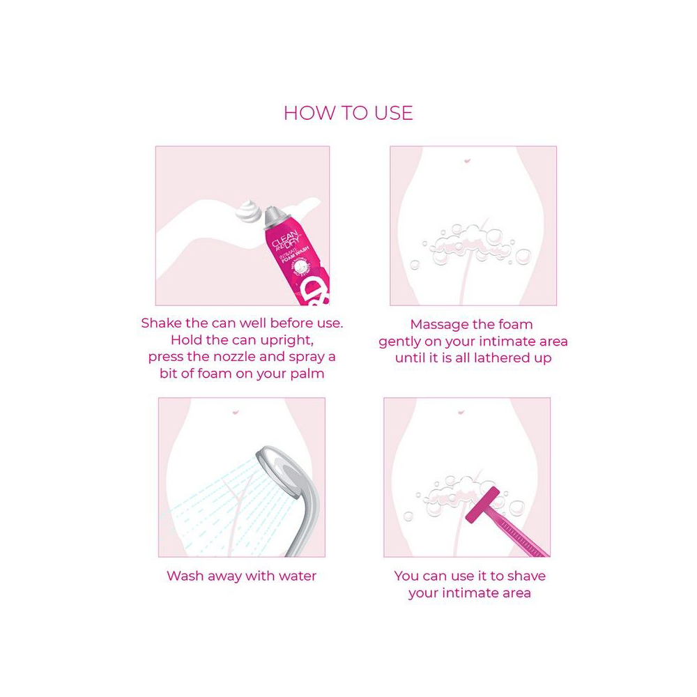 Clean and Dry Intimate Cleansing Foam Wash - Image 3