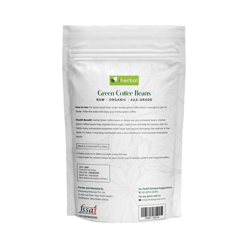 Iherbal Arabica-AAA Green Coffee Beans - Image 2