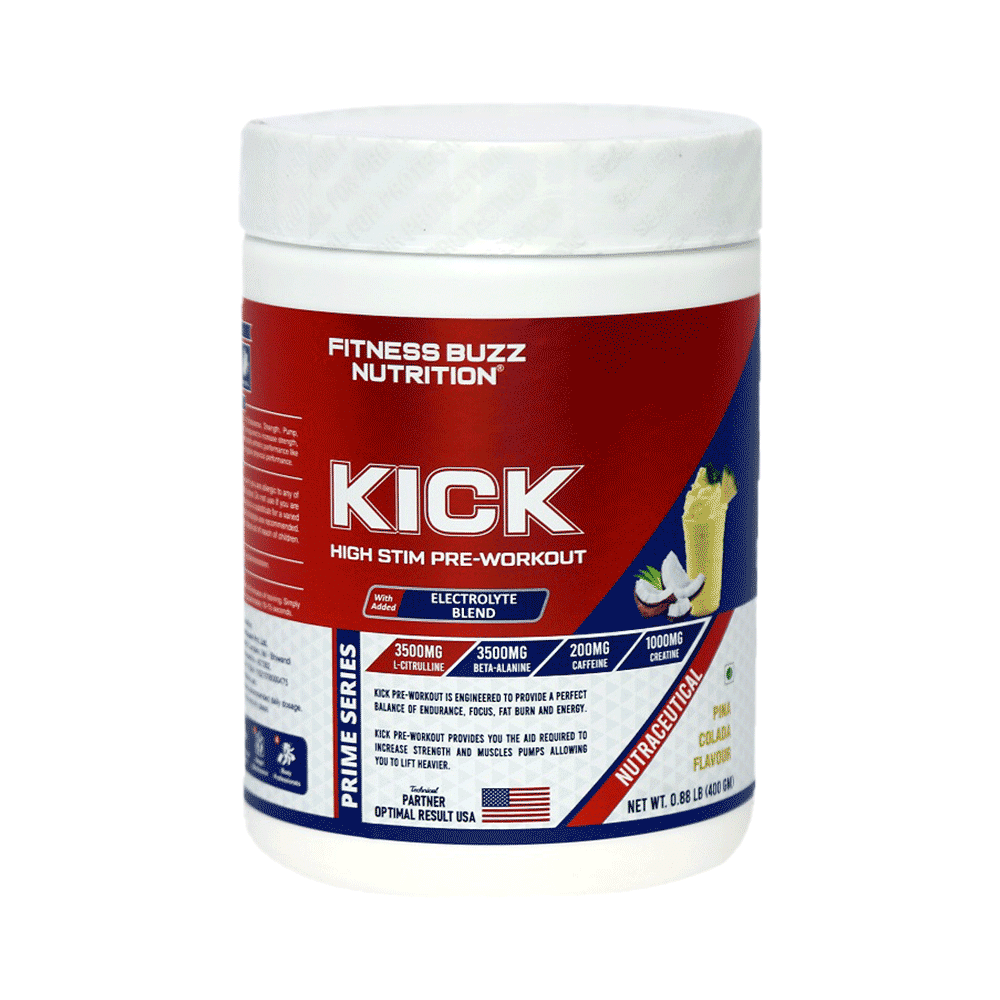 Fitness Buzz Nutrition Kick Powder Pina Colado - Image 1