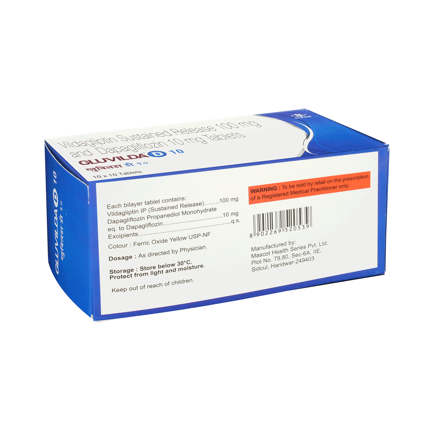 Gluvilda D 10mg/100mg Tablet - Image 4