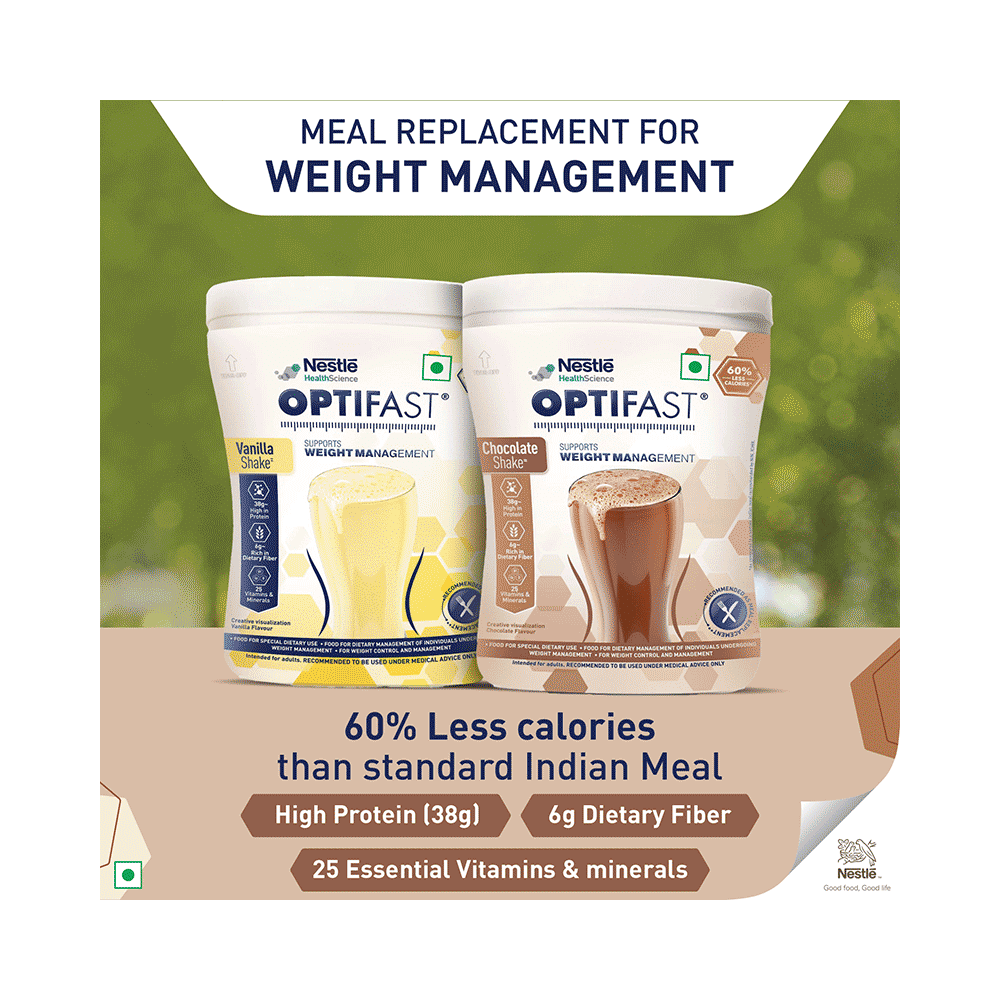 Nestle Optifast with Protein, Fibre, Vitamins & Minerals for Weight Management | Flavour Chocolate - Image 8