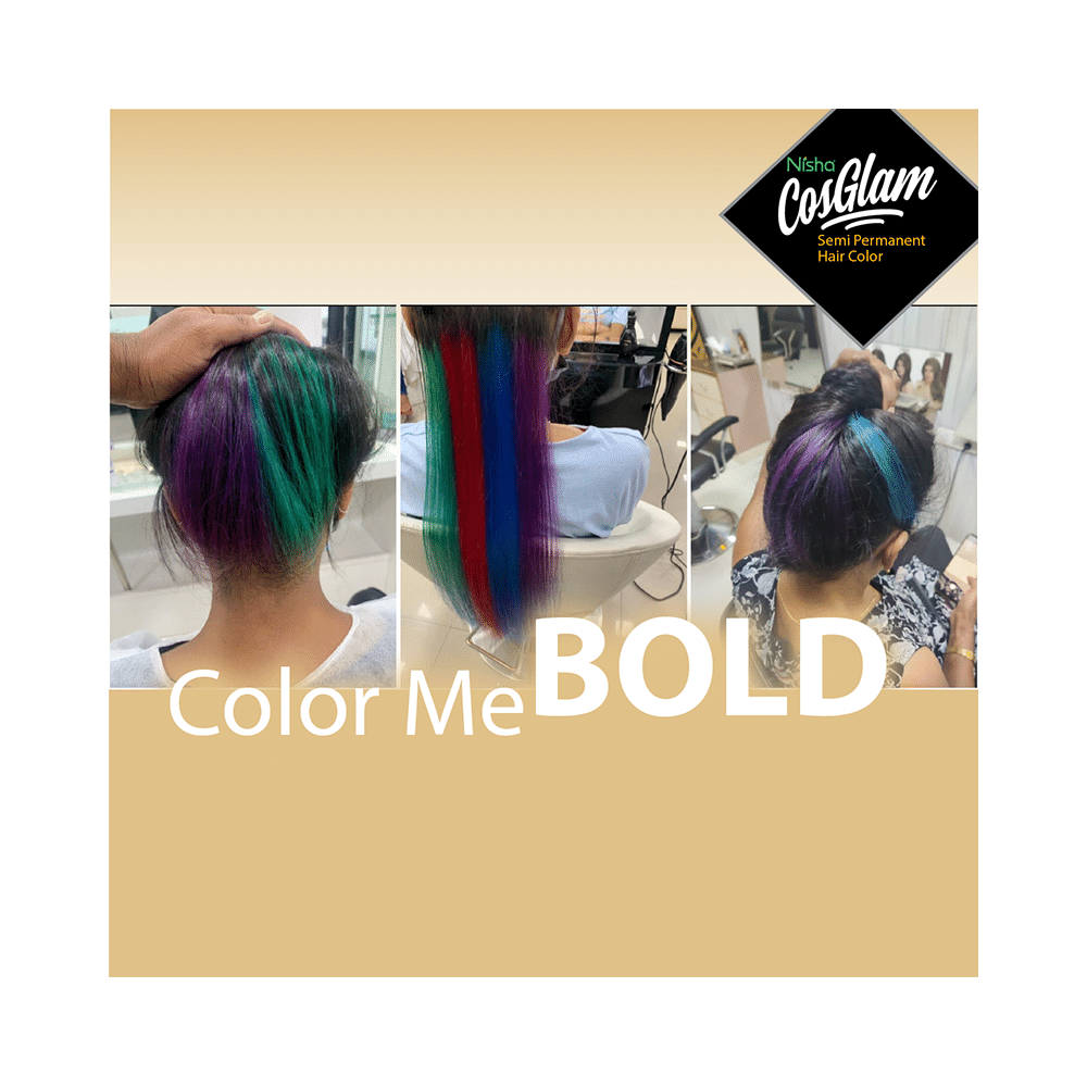 Nisha Cosglam Semi Permanent Hair Color French Plum - Image 9