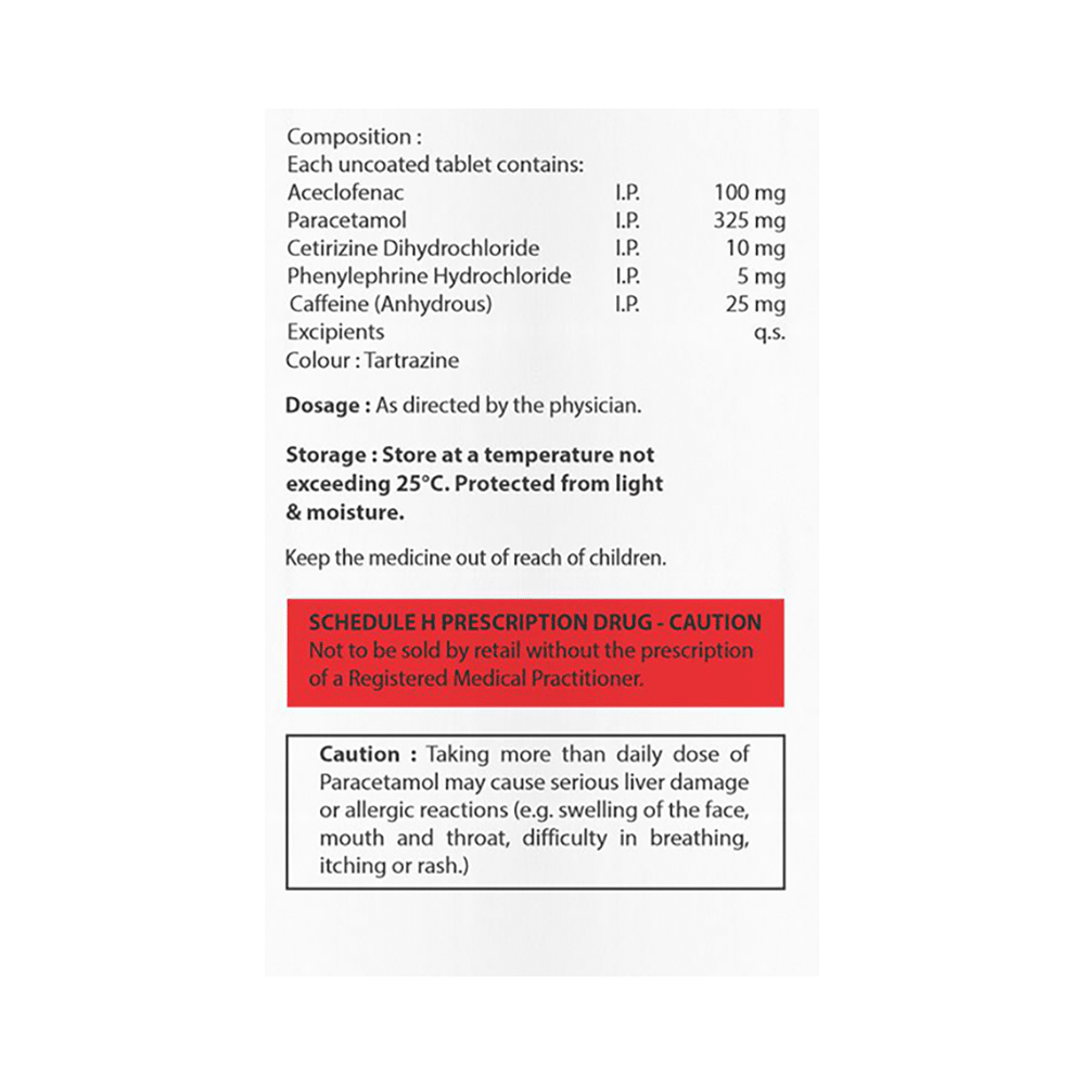 Acevil Cold Tablet - Image 2