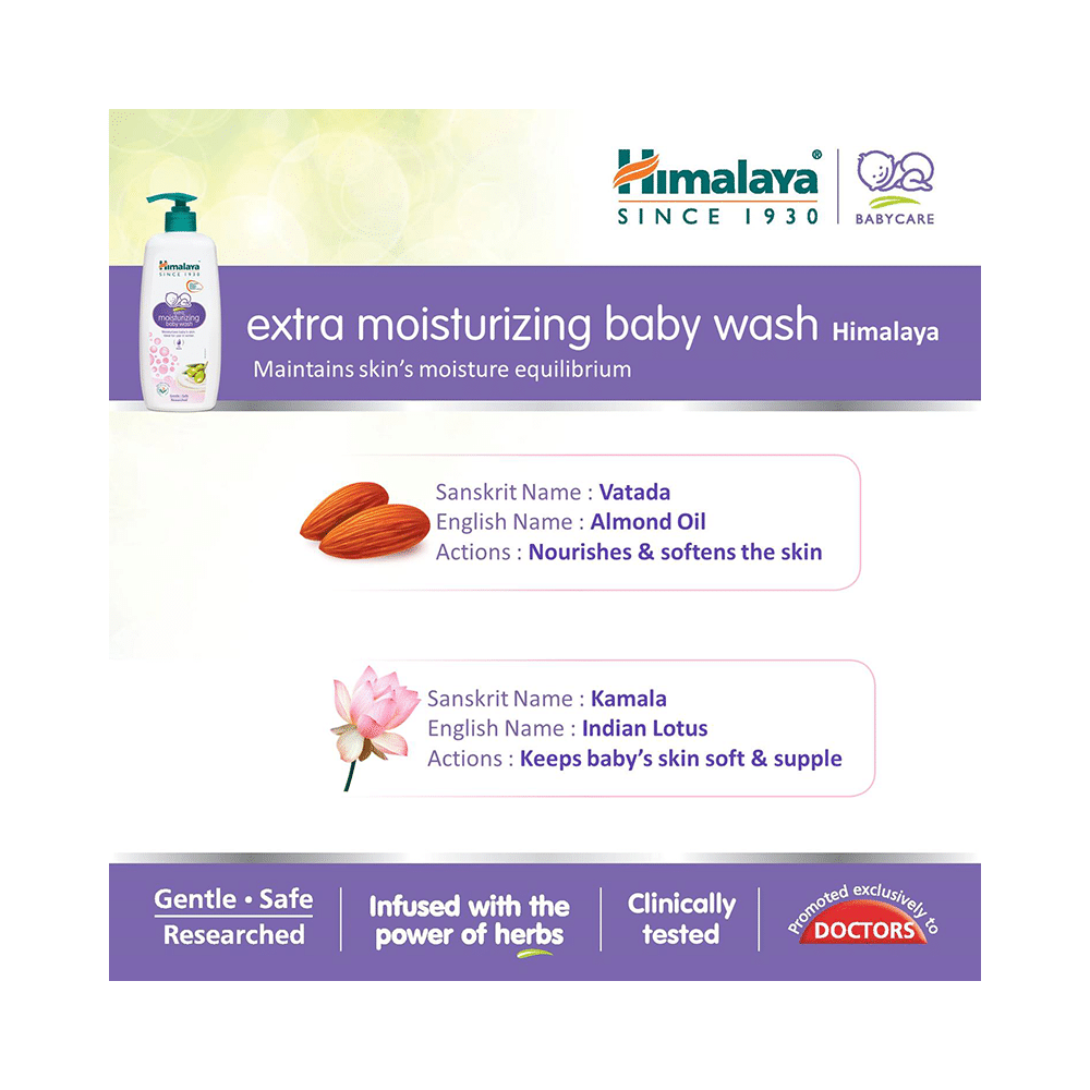 Himalaya Baby Wash Extra Moisturizing Body Wash - Image 5