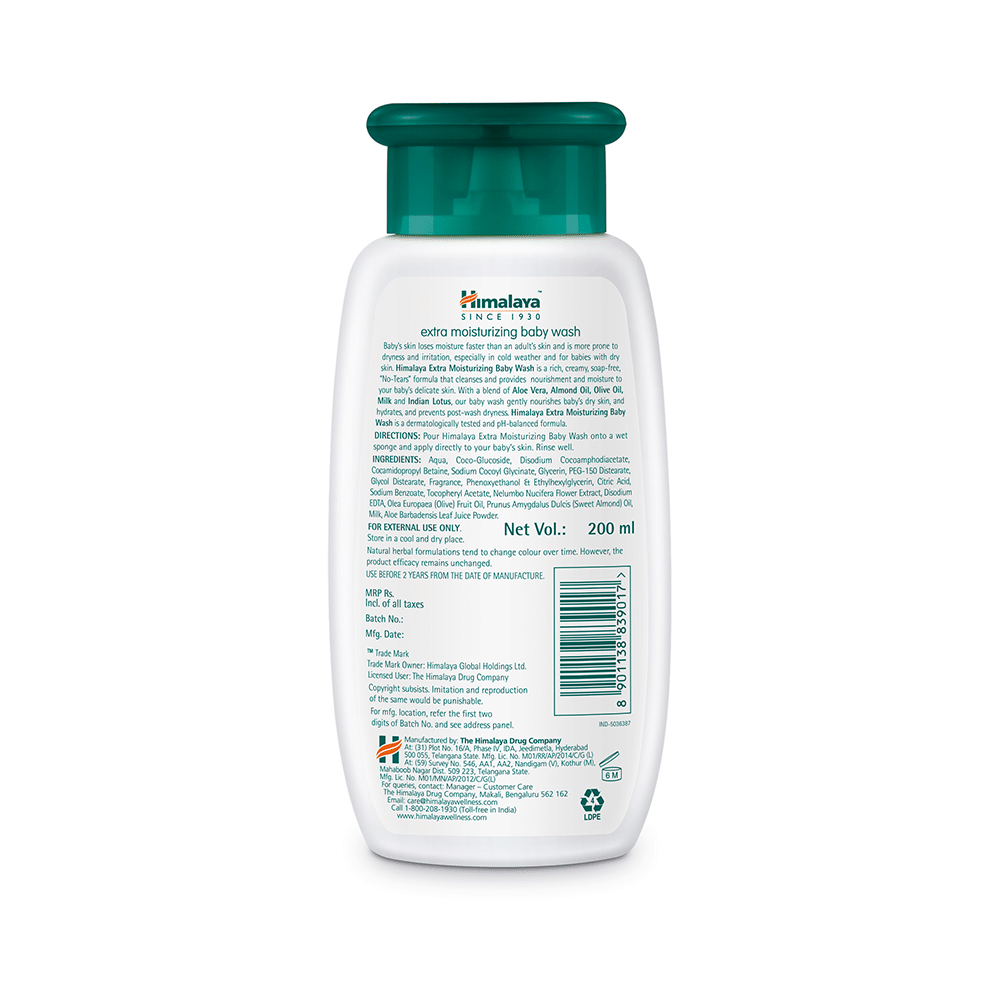 Himalaya Baby Wash Extra Moisturizing Body Wash - Image 2