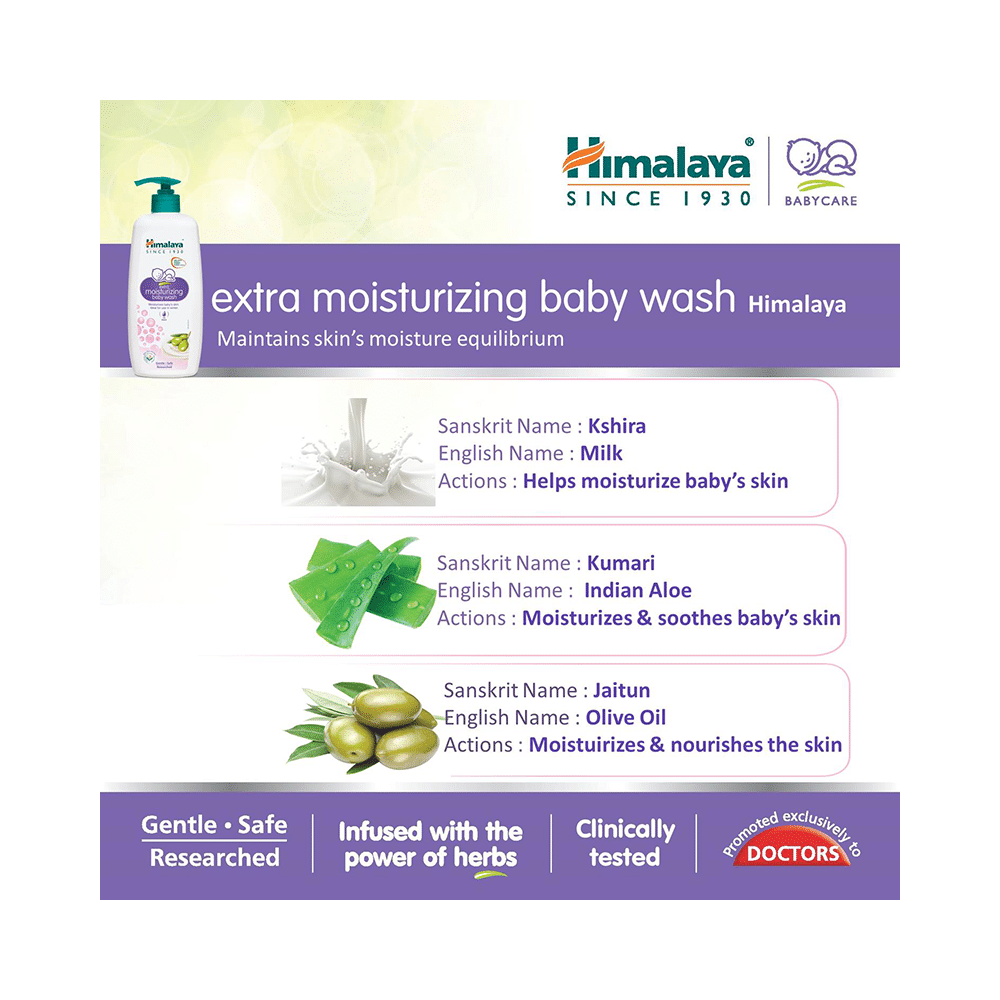 Himalaya Baby Wash Extra Moisturizing Body Wash - Image 4