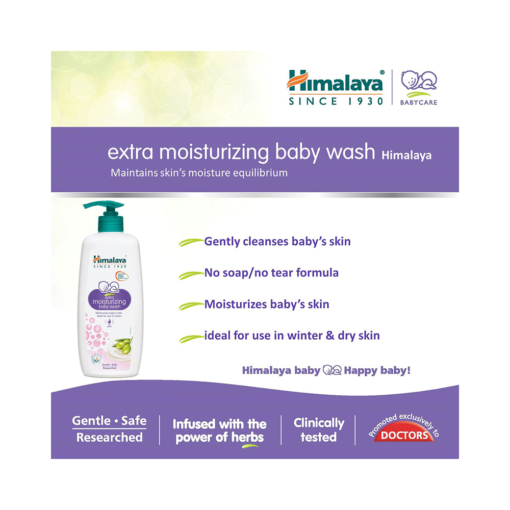 Himalaya Baby Wash Extra Moisturizing Body Wash - Image 3