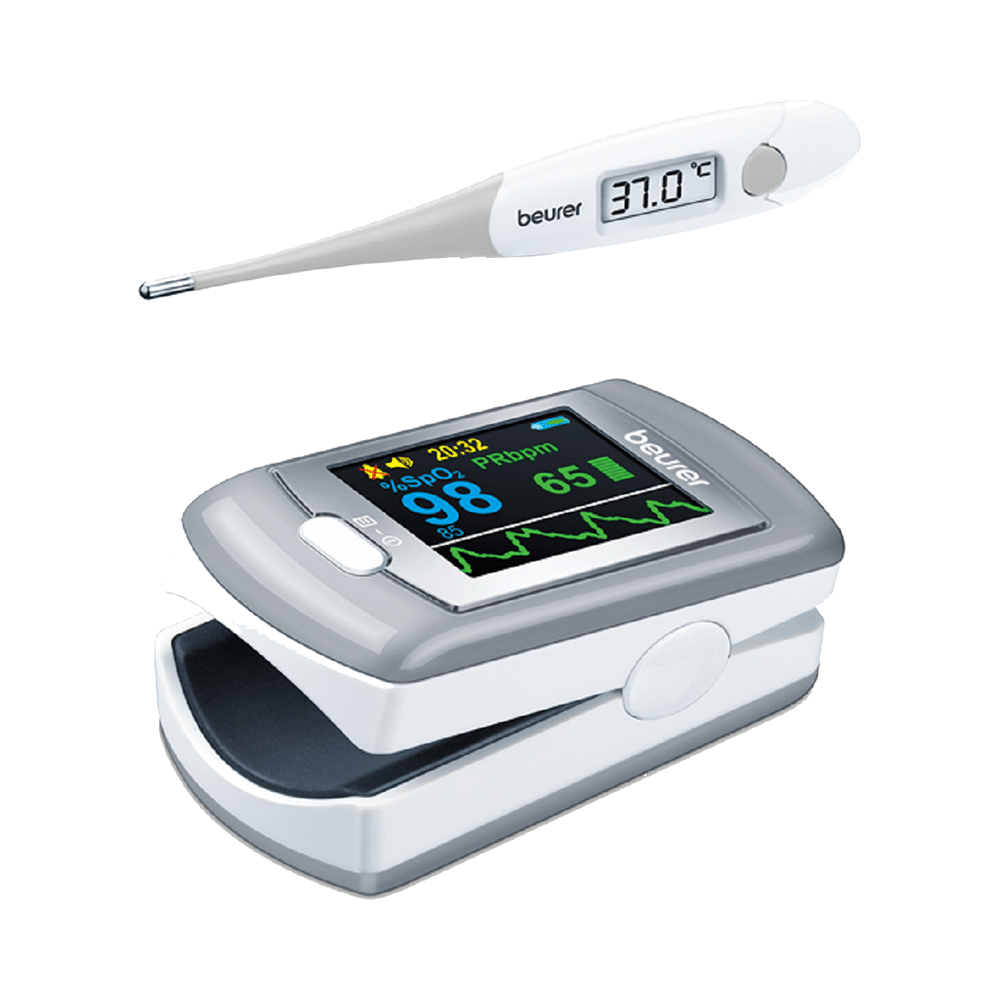 Beurer Combo Pack of PO 80 Oximeter & FT 13 Thermometer - Image 1