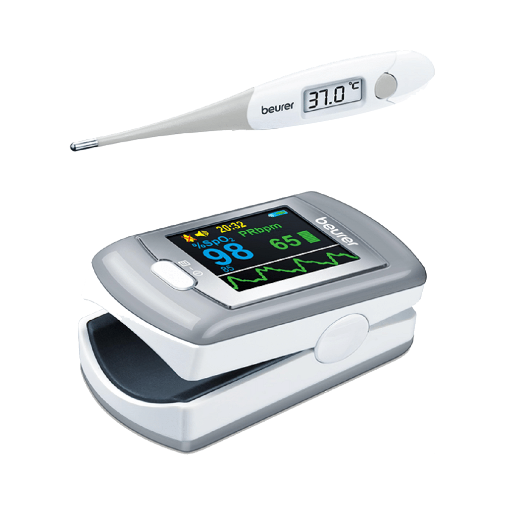 Beurer Combo Pack of PO 80 Oximeter & FT 13 Thermometer