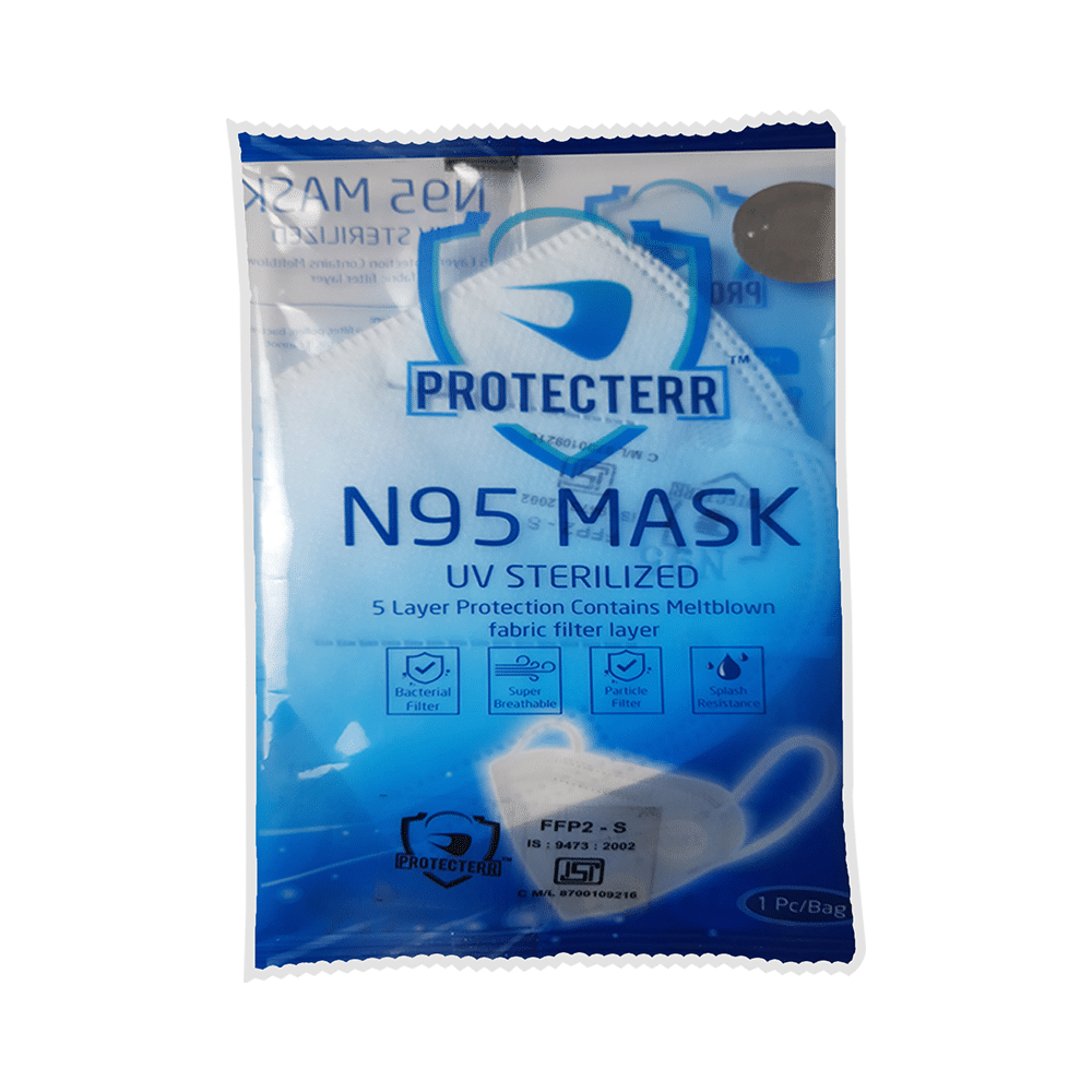 Protectorr N95 UV Sterilized 5 Layer Protection Mask White - Image 2