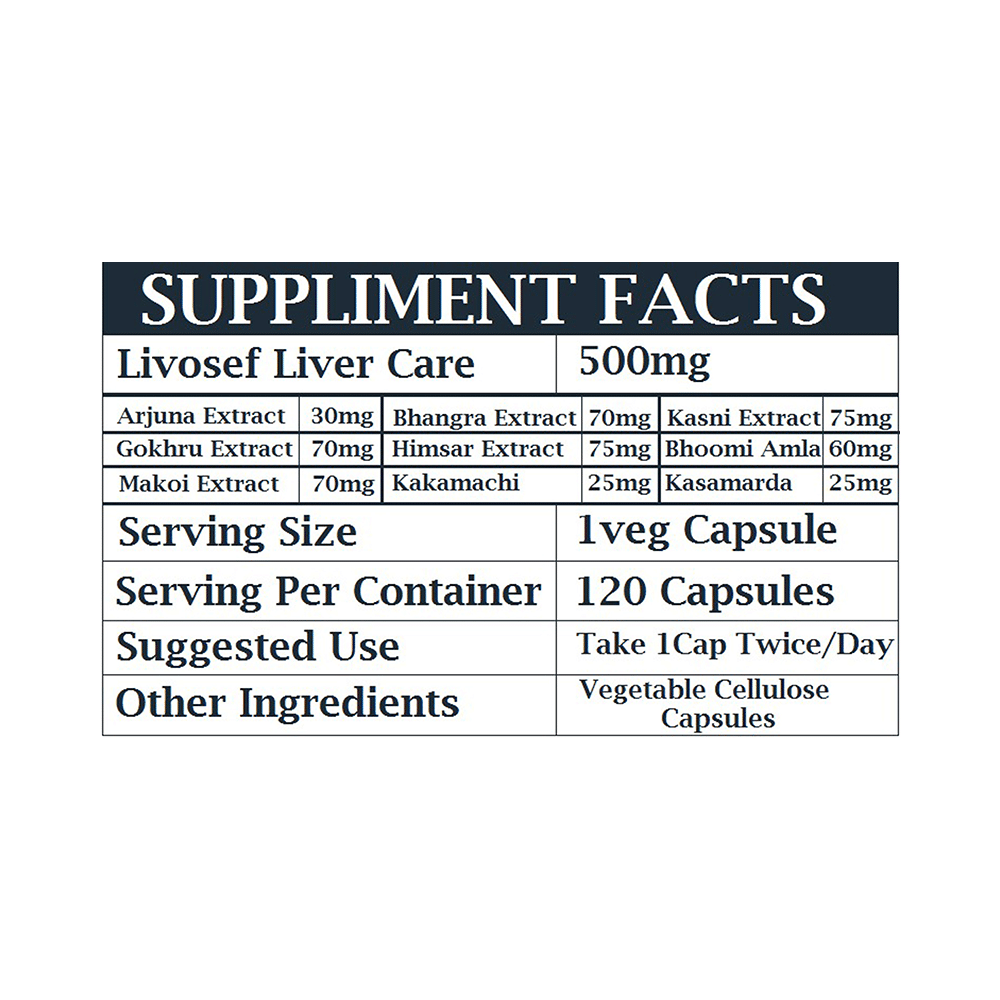 NeutraLeaf Livosef 500mg Capsule - Image 3