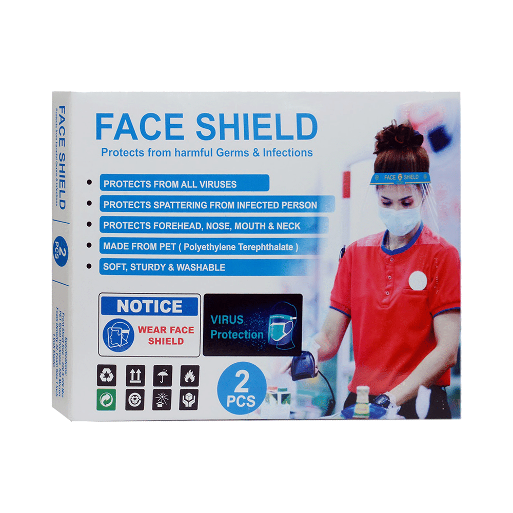 Lion Shield Yellow & Blue 500 micron Face Shield - Image 3