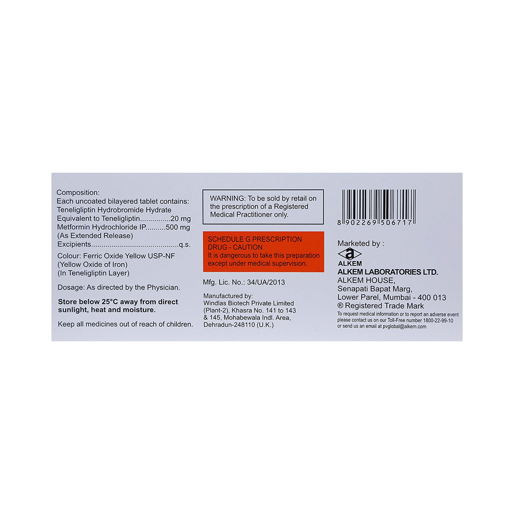 Teglipt M 500mg/20mg Tablet - Image 2