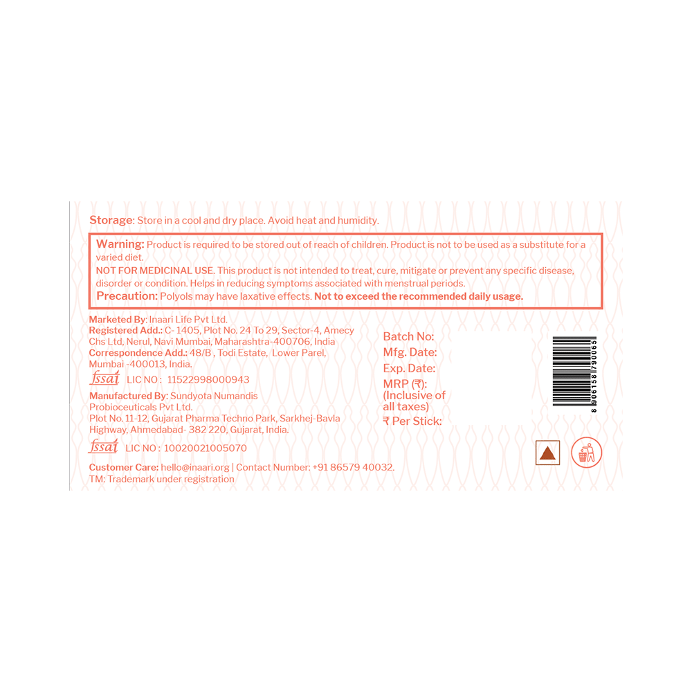 Inaari Restore Powder for PCOS Management Sachet (2gm Each) Orange - Image 8