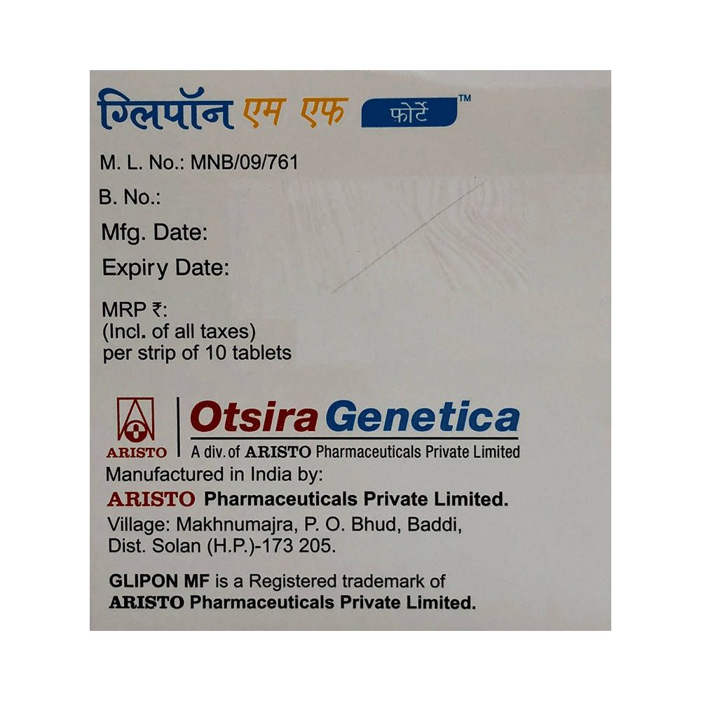 Glipon MF Forte Tablet PR - Image 3