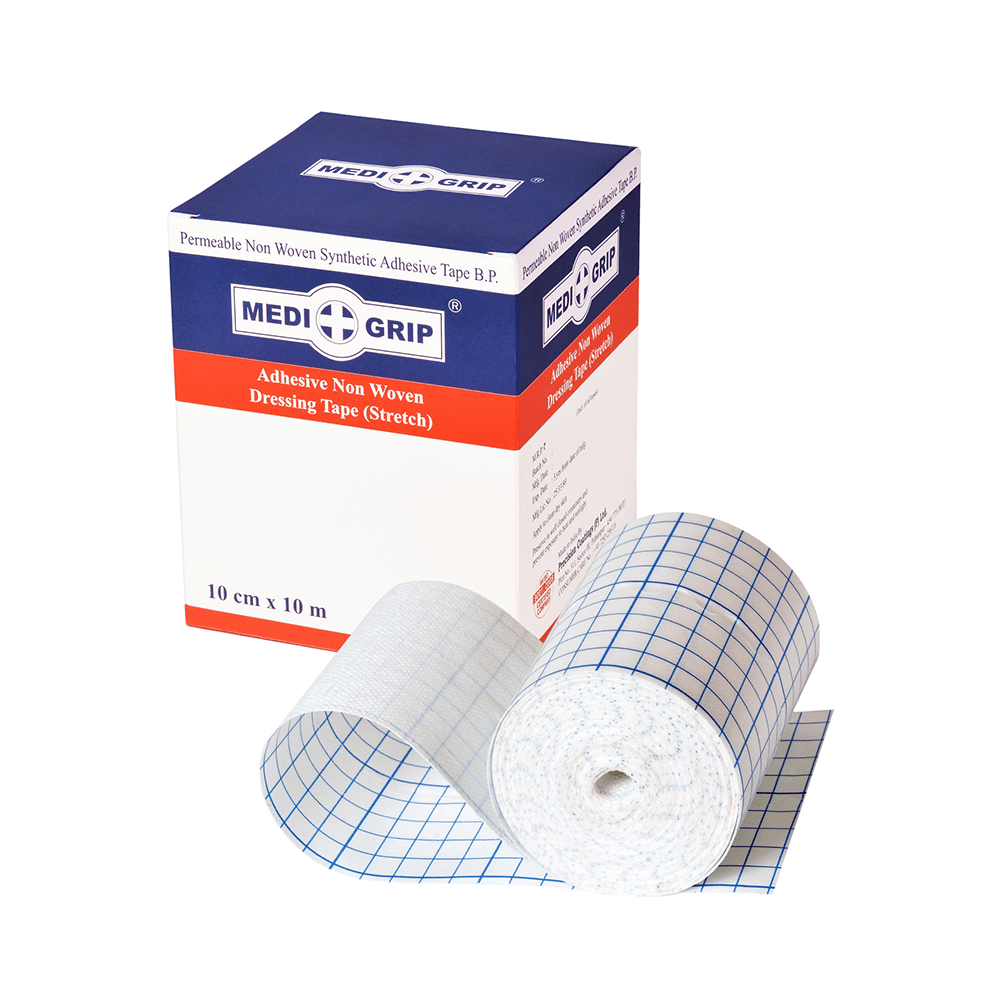 Medigrip Adhesive Non Woven Dressing Tape (Stretch) 10cm x 10m - Image 1