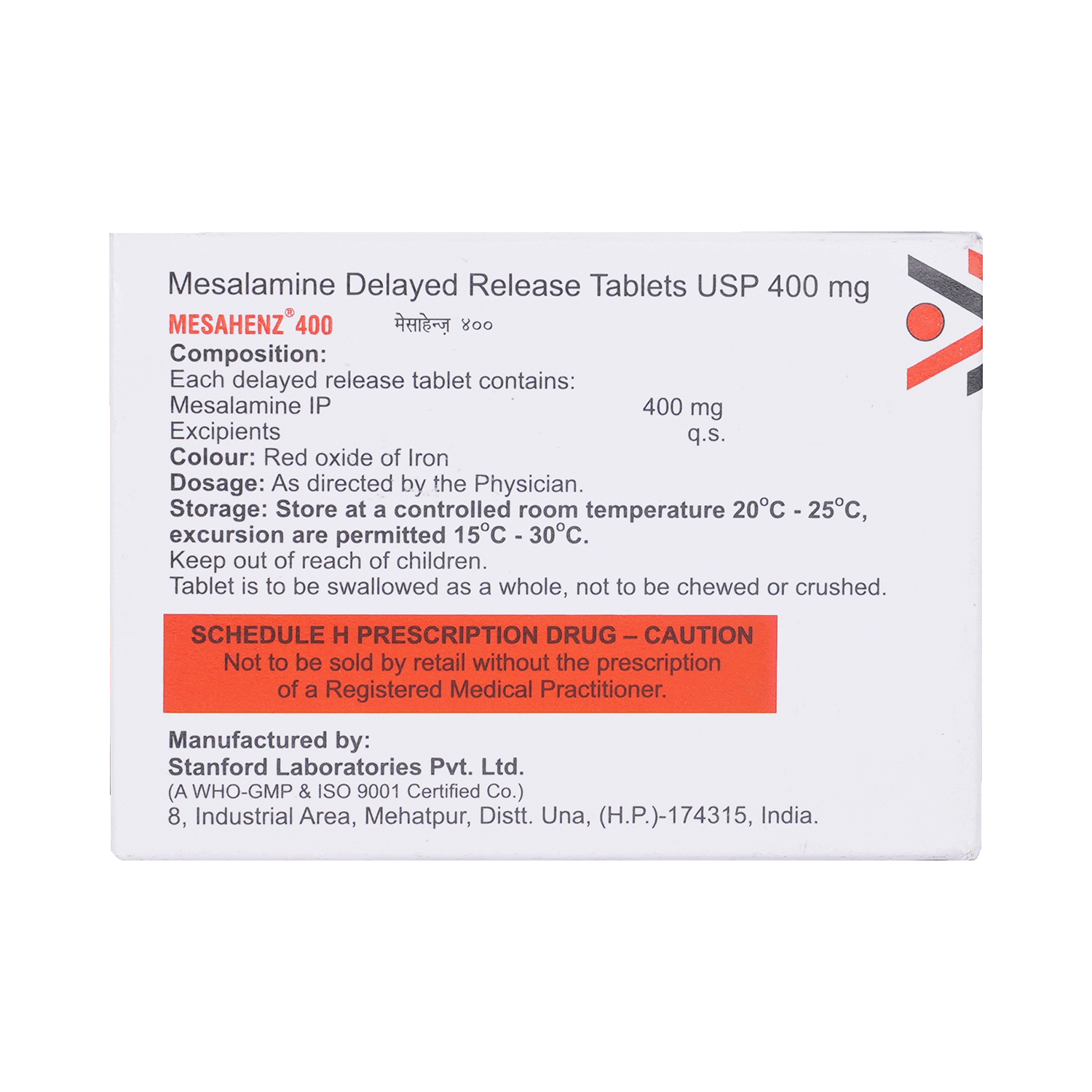 Mesahenz 400 Tablet DR - Image 3