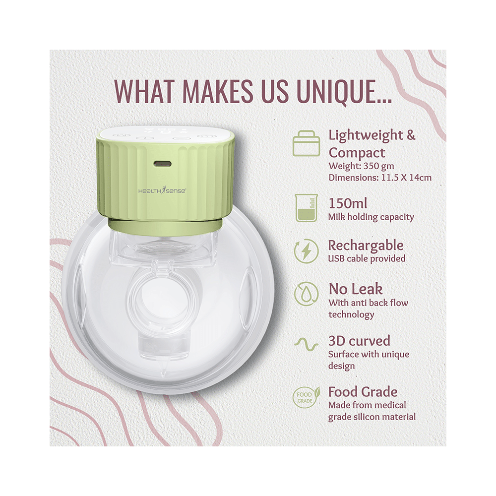 HealthSense BP 501 Wearable Electric Breast Pump - Image 3