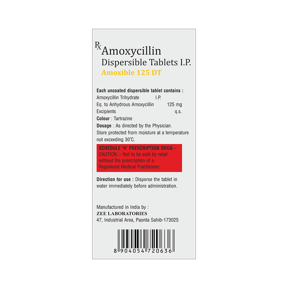 Amoxible 125 DT Tablet - Image 2