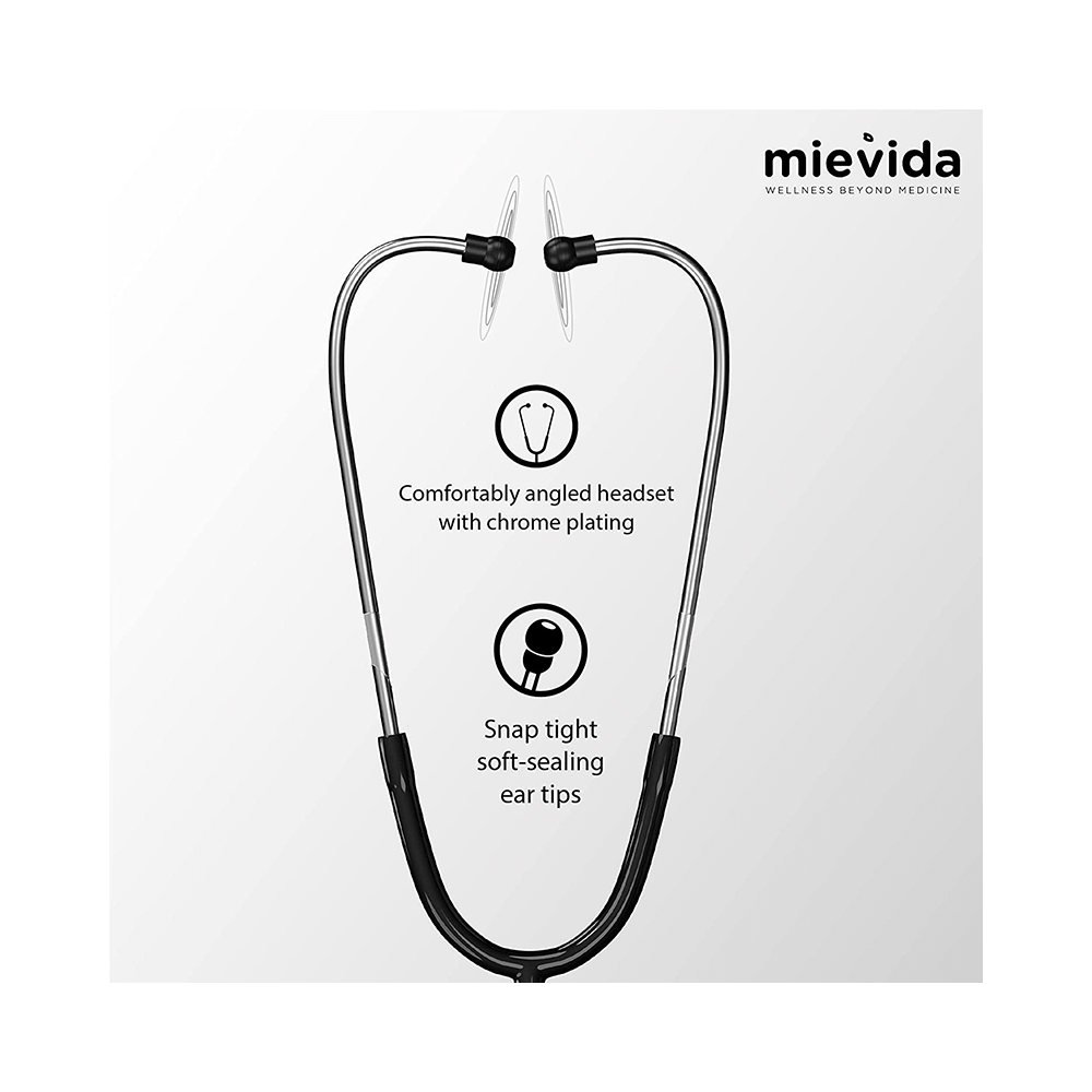 Mievida STS 102 Cardiology Stethoscope Black - Image 3