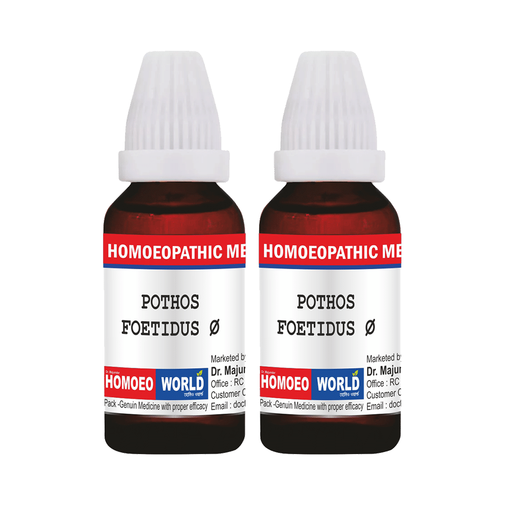 Dr. Majumder Homeo World  Pothos Foetidus Mother Tincture (30ml Each) Q