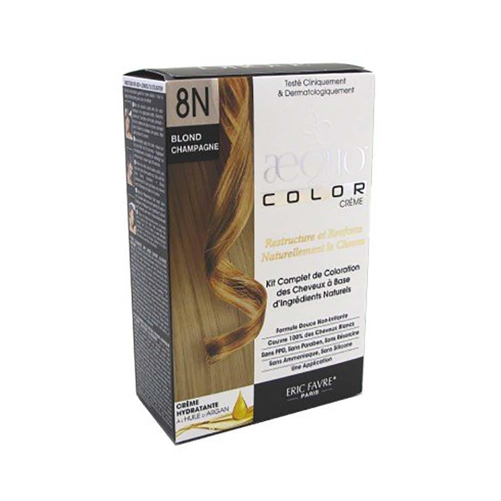 Aequo Permanent Hair Color with Natural Ingreidents Blonde Champagne 8N - Image 1