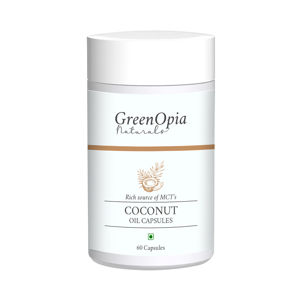 GreenOpia Naturals Coconut Oil 500mg Vegan Capsule
