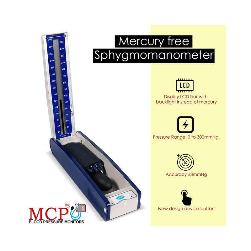 MCP DXJ 210 Electrical Sphygmomanometer Mercury Less (Blood Pressure Monitor) - Image 2