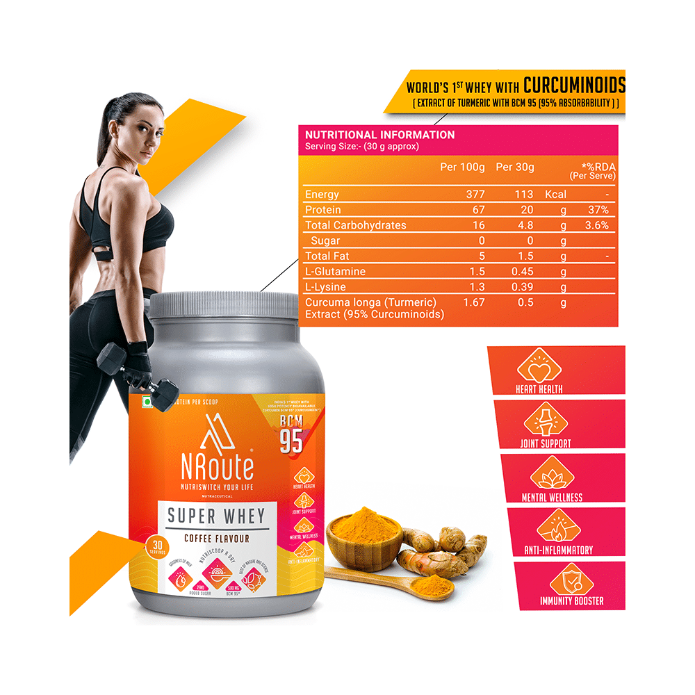 Nroute Super Whey Protein Powder Coffee - Image 5