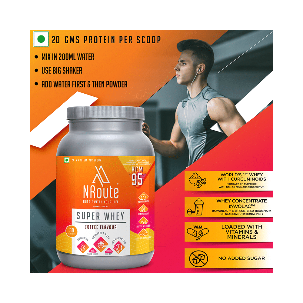 Nroute Super Whey Protein Powder Coffee - Image 4