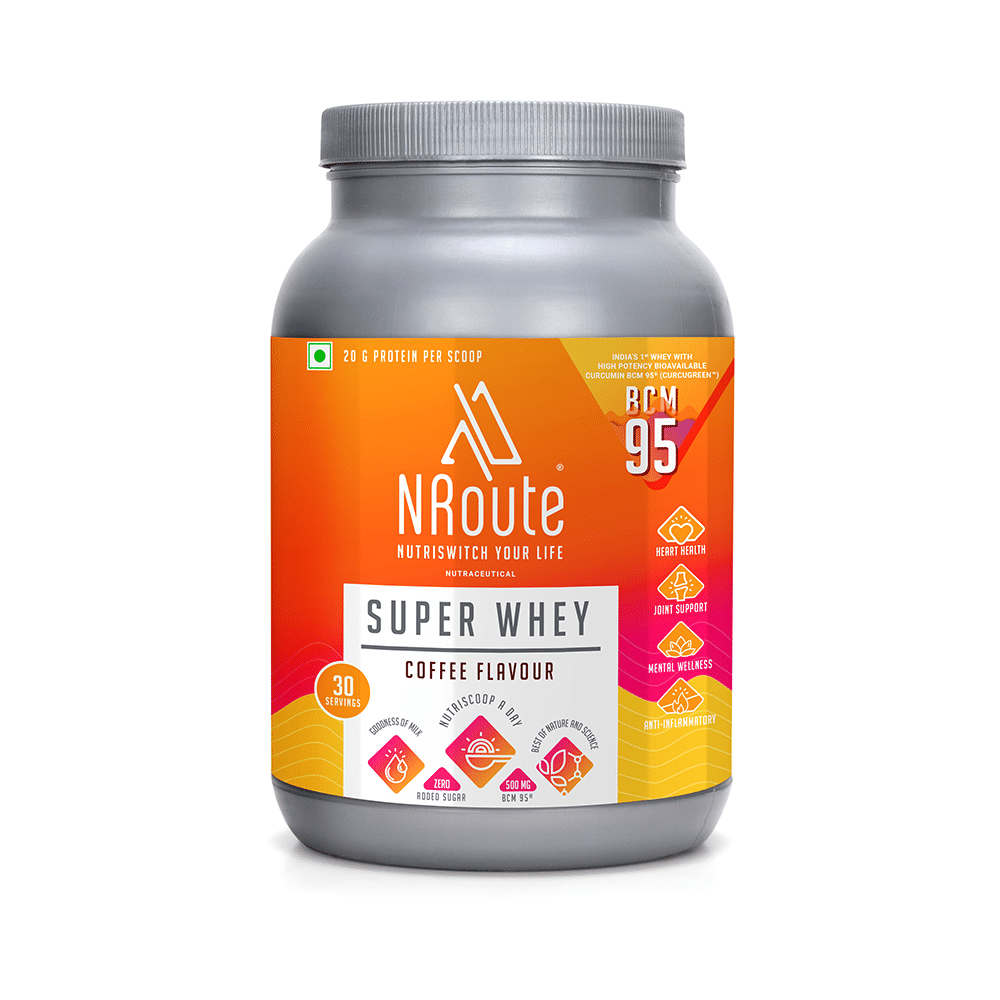 Nroute Super Whey Protein Powder Coffee - Image 1