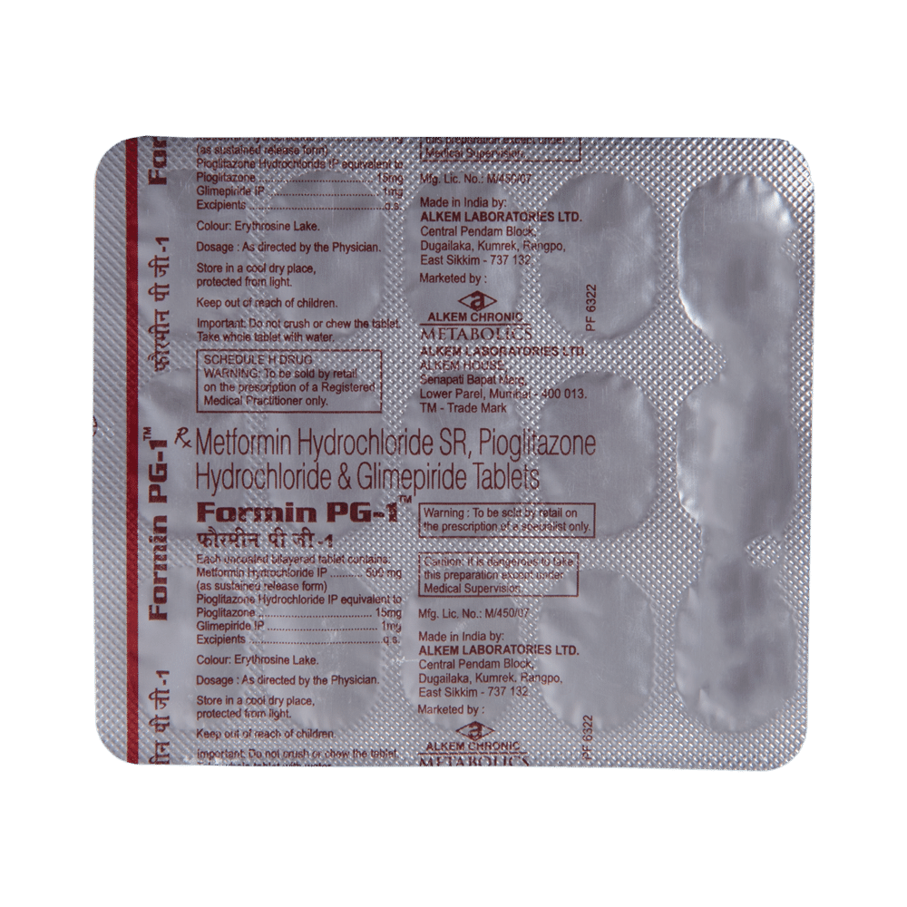 Formin PG 1 Tablet SR - Image 5