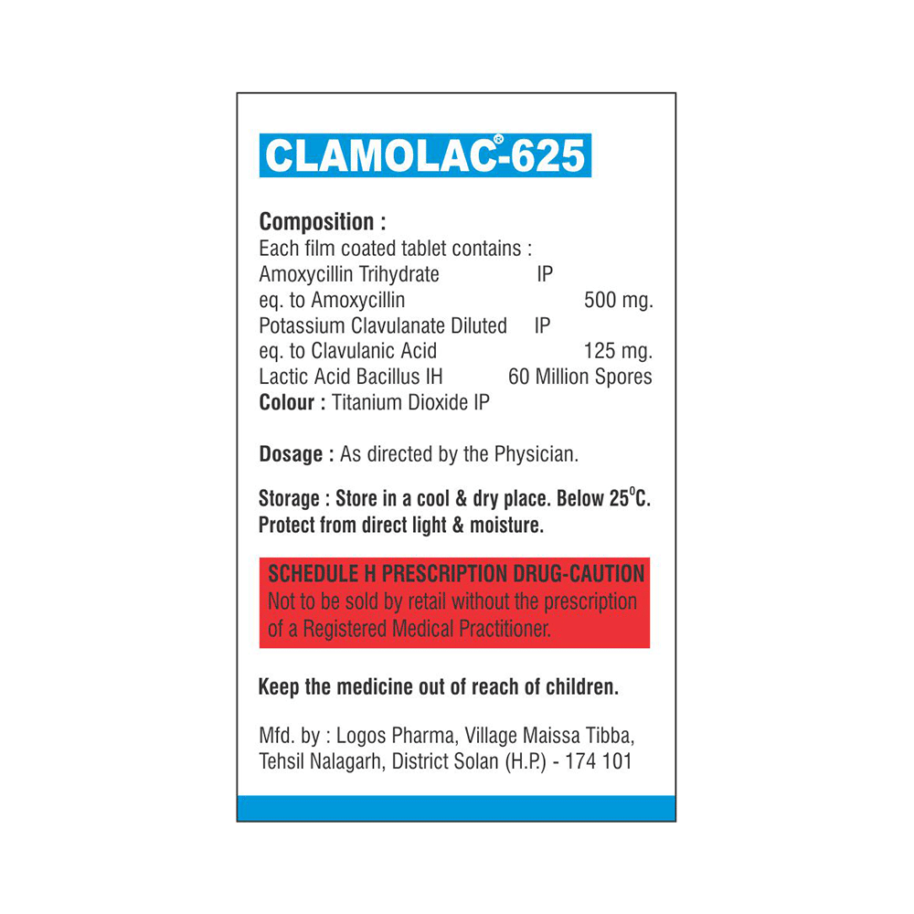 Clamolac 625 Tablet - Image 2