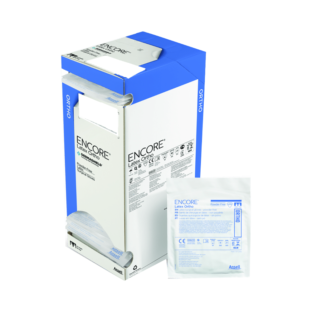 Ansell Encore Latex Ortho Powder Free Surgical Glove 6.5