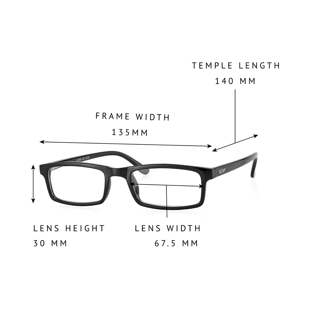 Klar Eye K 3021 Full Rim Rectangle Reading Glasses for Men and Women Blue Optical Power +0.75 - Image 5