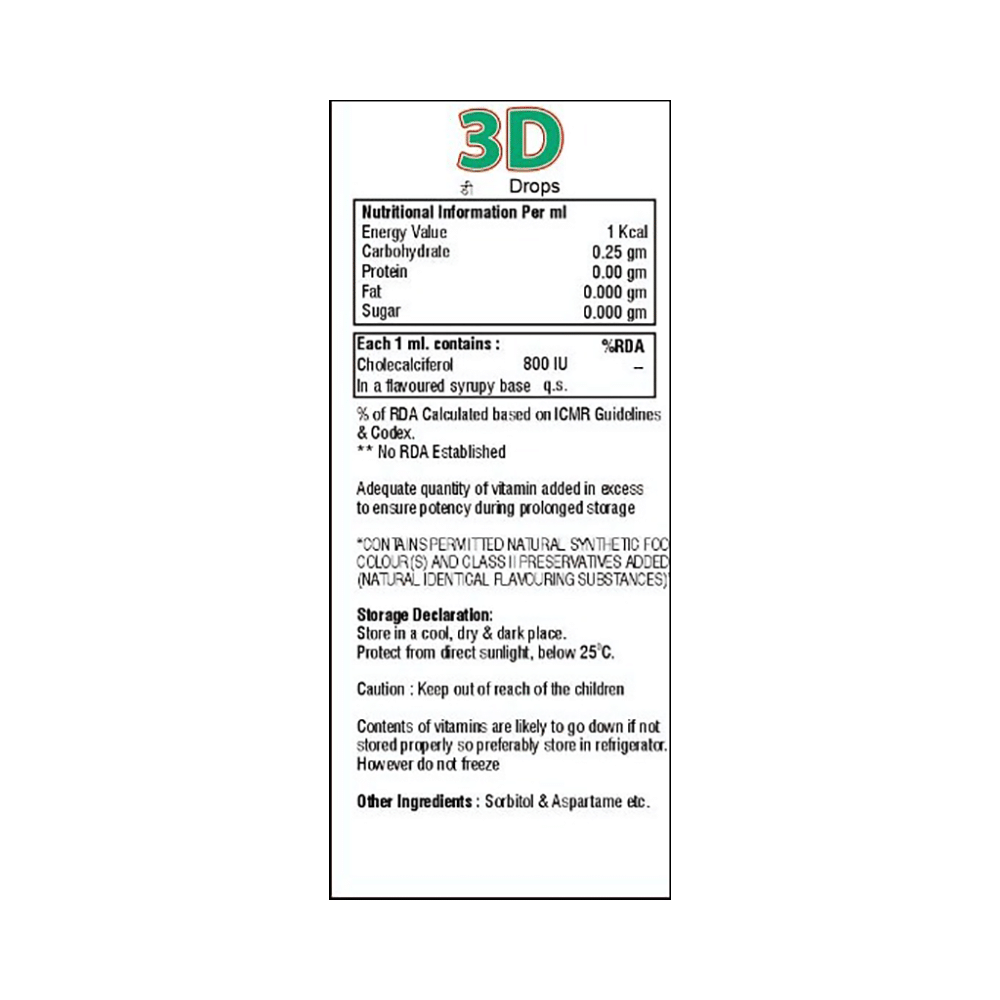 3D Oral Drops Mixed Fruit - Image 2