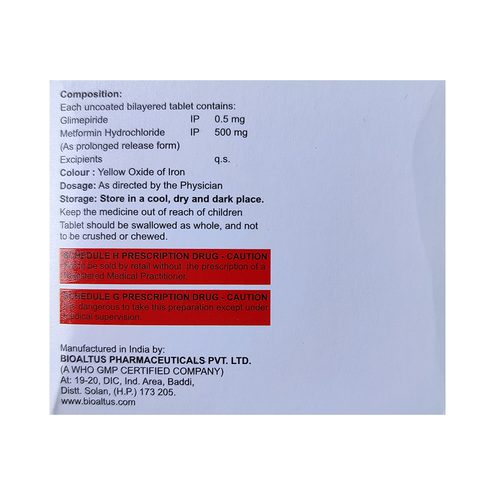 Glido M 0.5 Tablet PR - Image 2