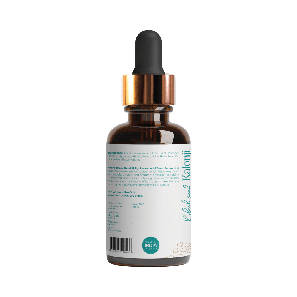 Kaers By Healthcrew Black Seed & Hyaluronic Face Serum - Image 2