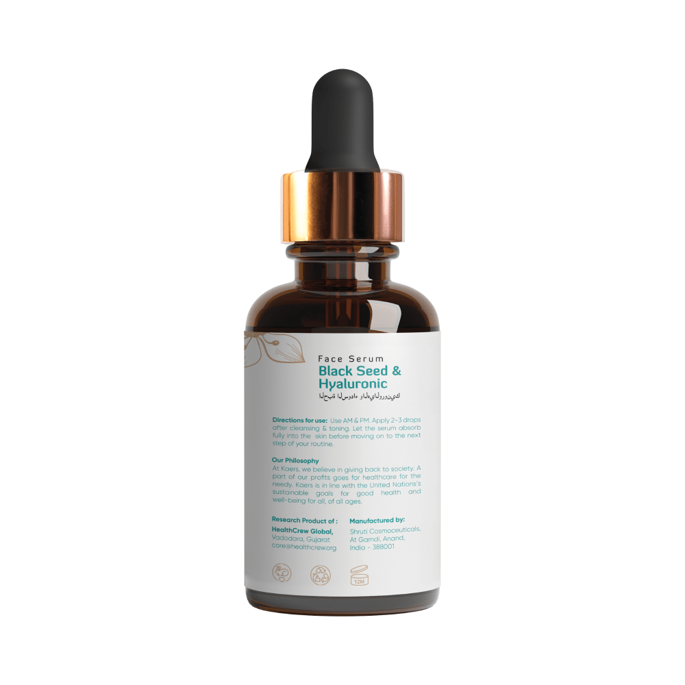 Kaers By Healthcrew Black Seed & Hyaluronic Face Serum - Image 3