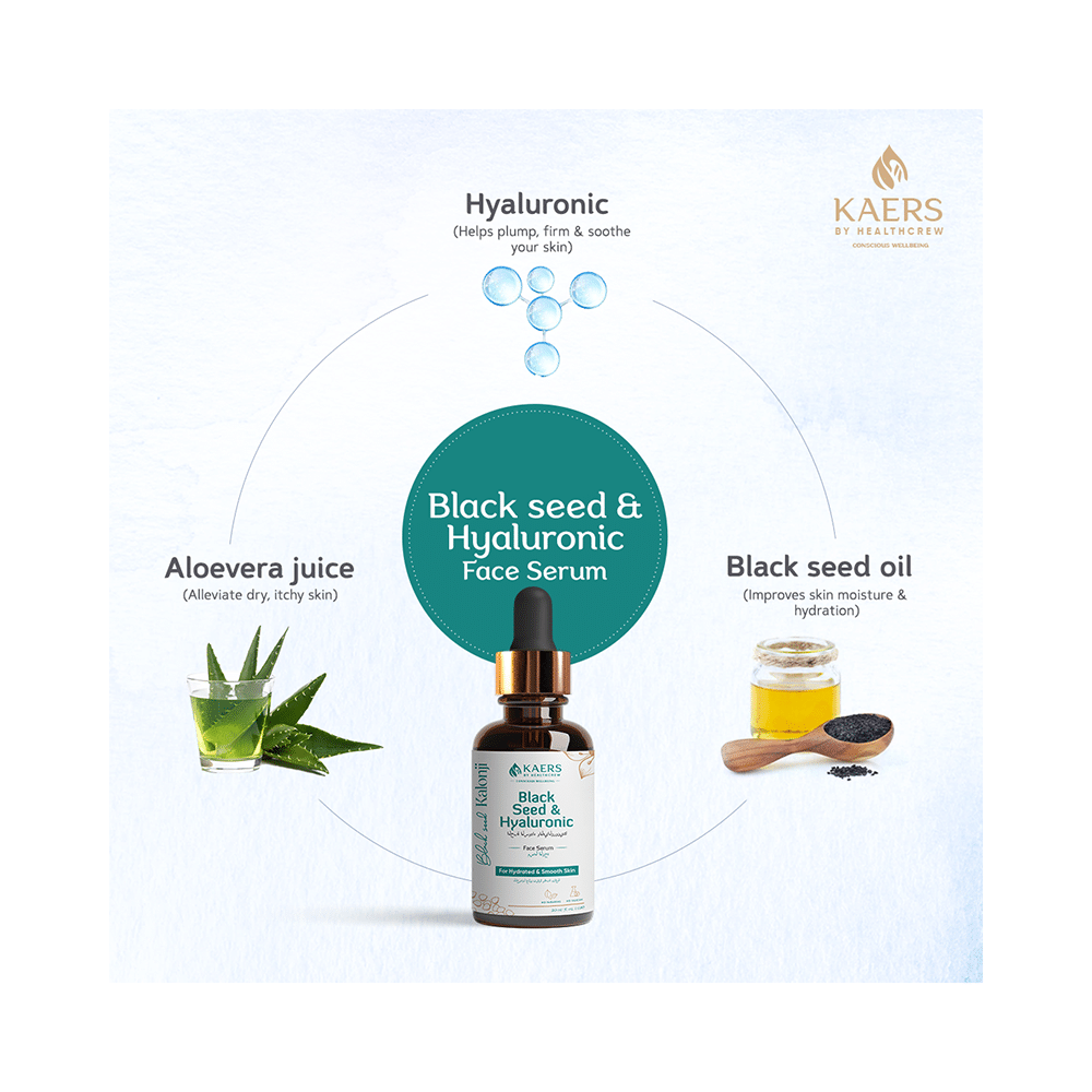 Kaers By Healthcrew Black Seed & Hyaluronic Face Serum - Image 4