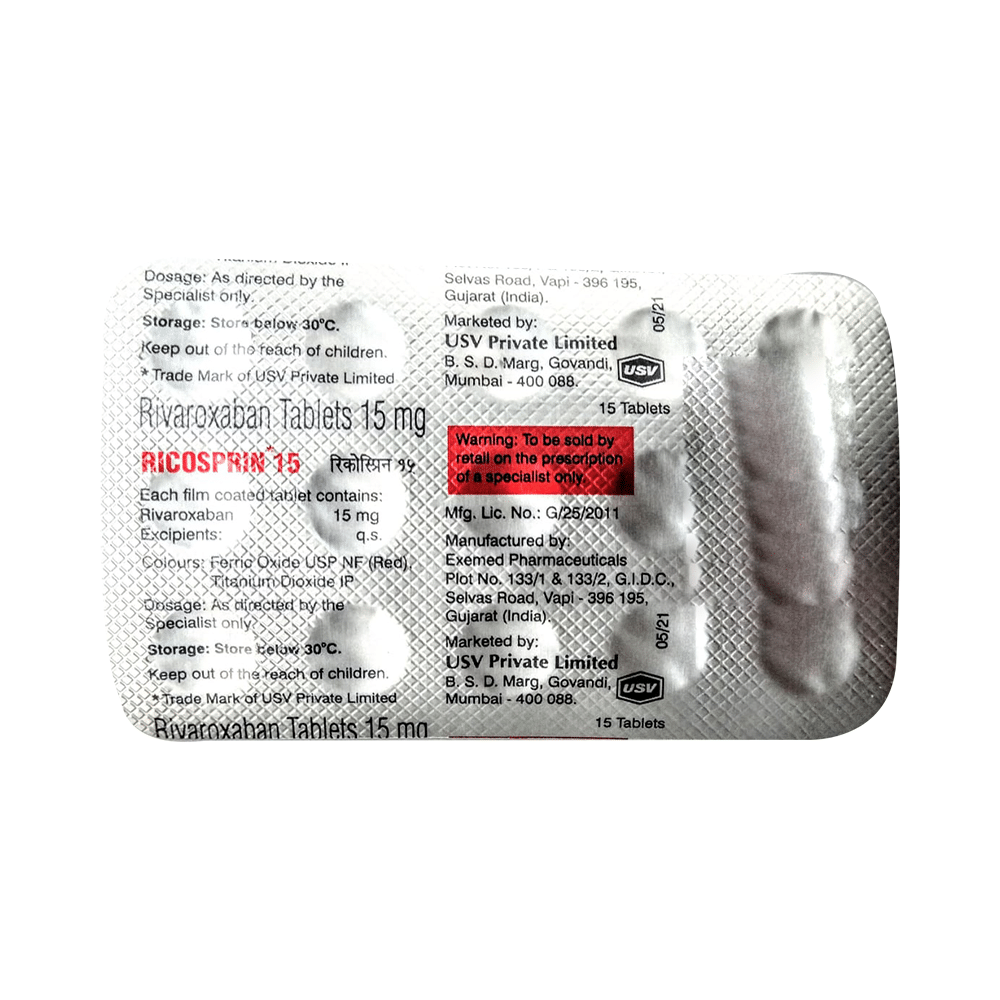 Ricosprin 15 Tablet - Image 3
