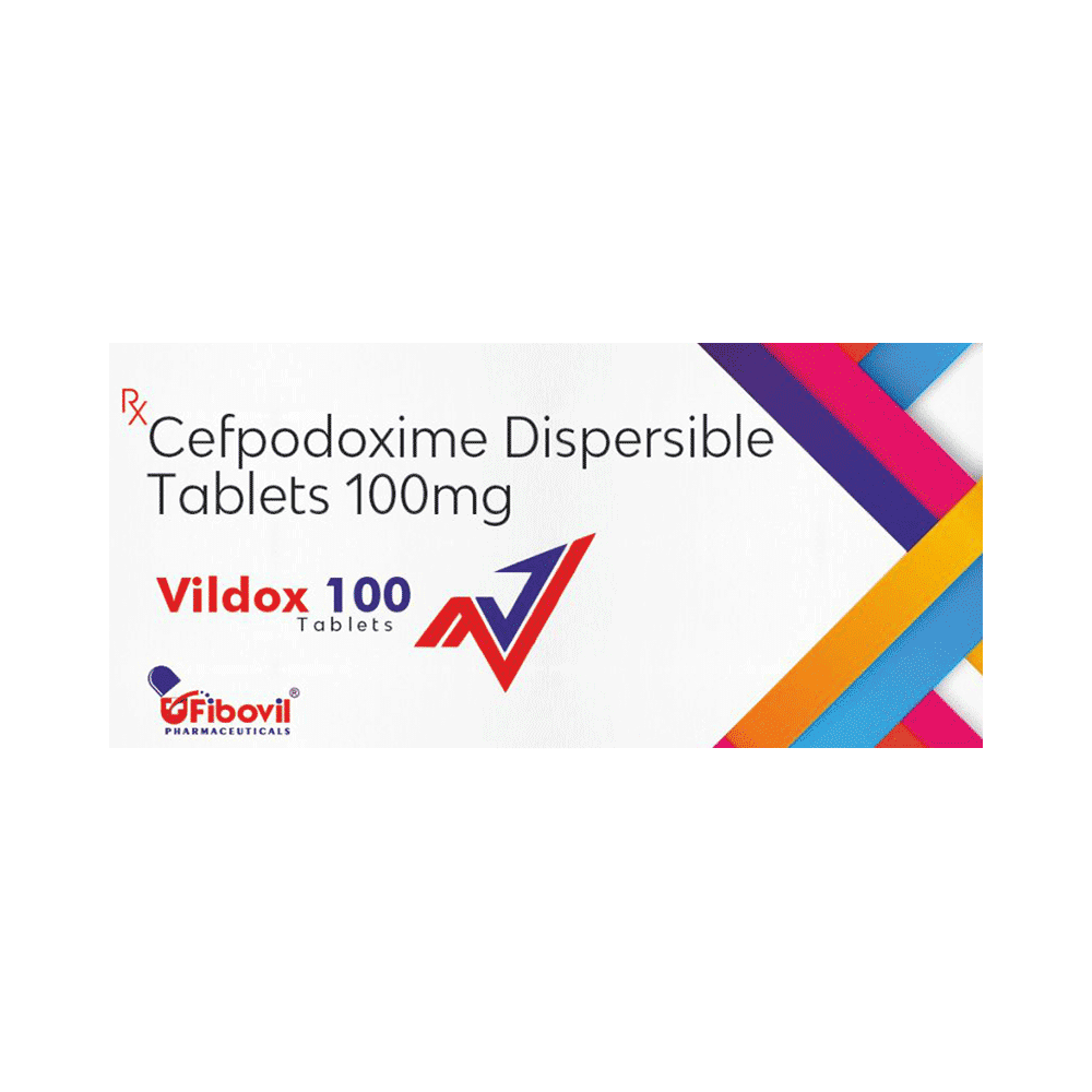 Vildox 100mg Tablet DT